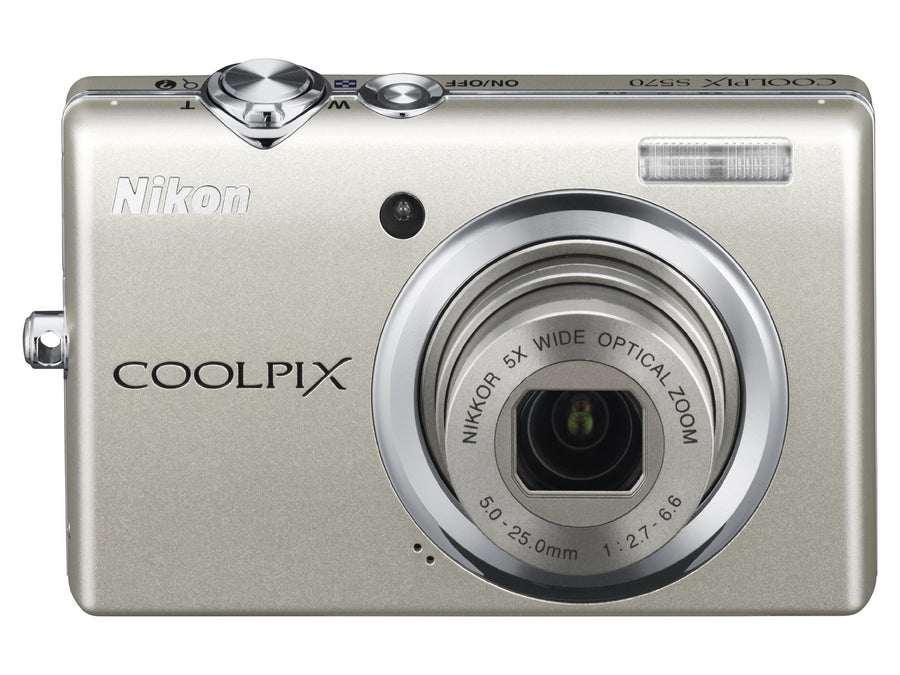 Nikon-Coolpix S570 Digitale Compact Camera - Zilver Tweedehands