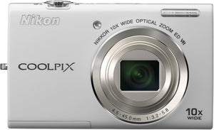 Coolpix S6200 Digitale Compact Camera - Wit (Met afgebroken batterijklepje!)