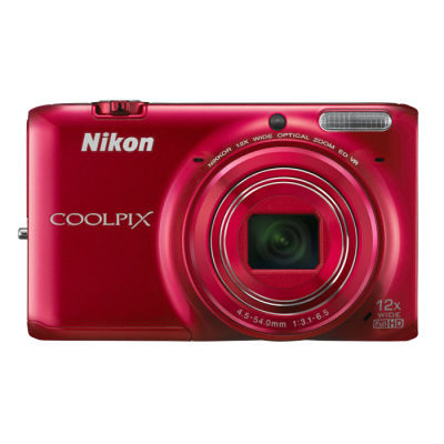 Nikon-Coolpix S6500 Digitale Compact Camera - Rood Tweedehands