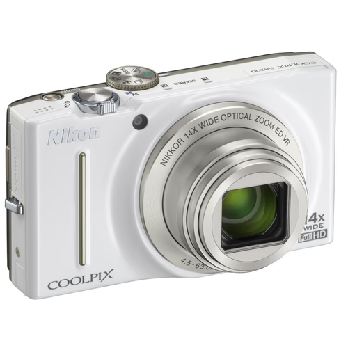 Nikon-Coolpix S8200 Digitale Compact Camera - Wit Tweedehands