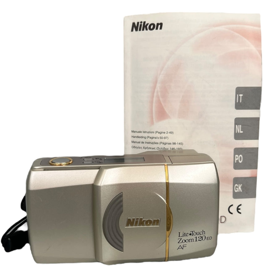 Nikon-Lite Touch Zoom 120 ED AF 35mm Point and Shoot Film Camera - Zilver Tweedehands