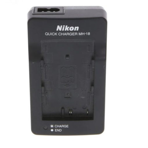 Nikon-MH-18 Acculader / Accu Lader voor Nikon EN-EL3, EN-EL3a en EN-EL3e (Incl. Stroomkabel) Tweedehands