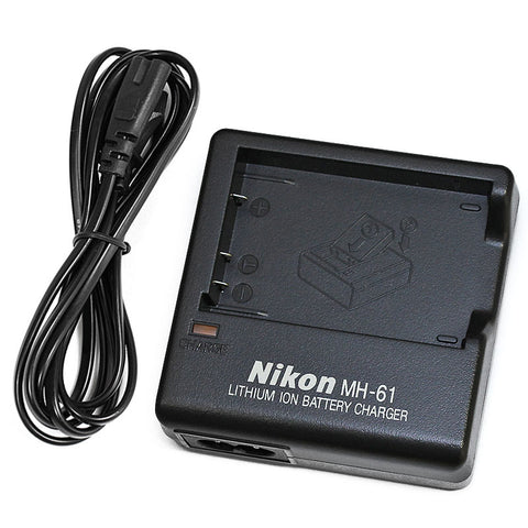 Nikon-MH-61 Acculader / Accu Lader (Incl. Stroomkabel) Tweedehands