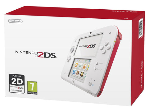 Nintendo-2DS Console - Wit/Rood (Nieuw in gesealde doos)