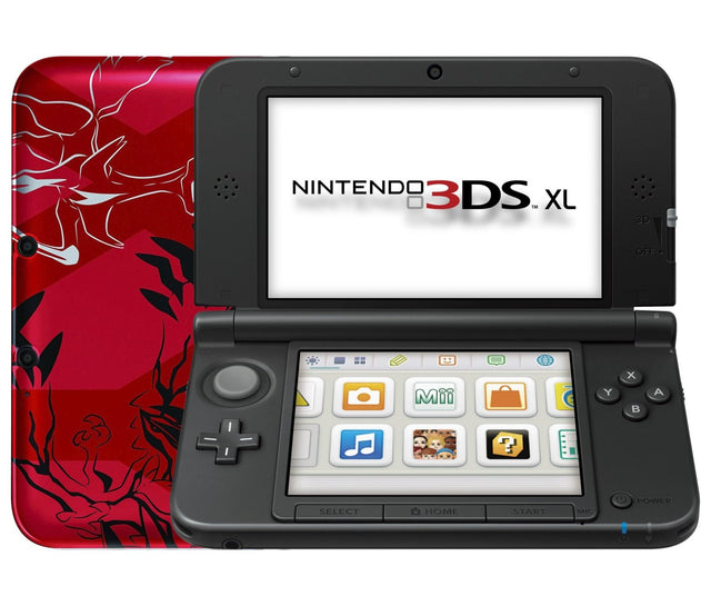 Nintendo 3DS XL console, Pokemon X en Y Red Edition, rood, opengeklapt, tweedehands