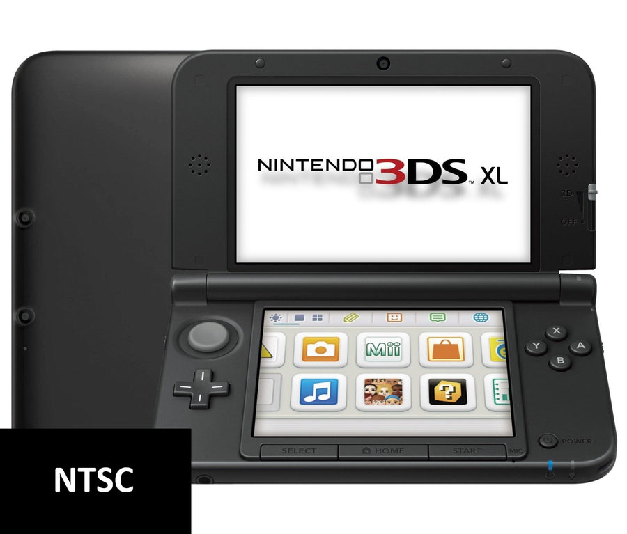 Nintendo-3DS XL Console - Zwart (NTSC) Speelt alleen Amerikaanse games! Tweedehands
