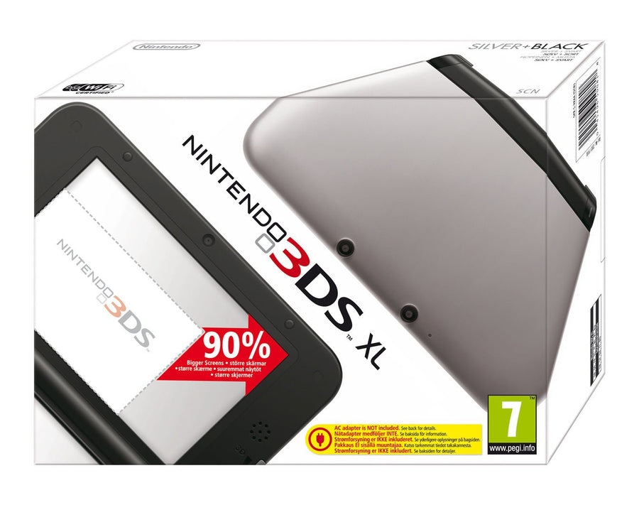 Nintendo-3DS XL Console - Zwart/Zilver (In doos) Tweedehands