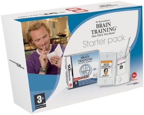 Nintendo-DS Lite Console - Wit + Brain Training Bundel (In doos) Tweedehands