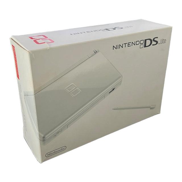 Nintendo DS Lite console, wit, doos voorkant, tweedehands