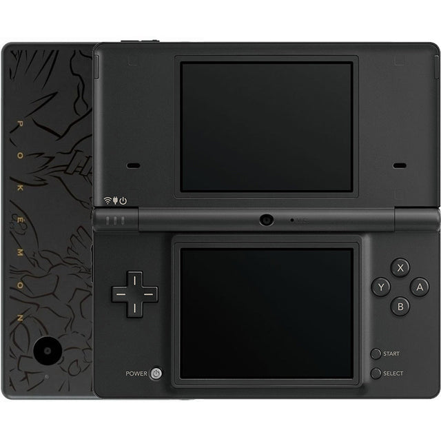 Nintendo DSi console, Pokemon Black Edition, zwart, opengeklapt, tweedehands