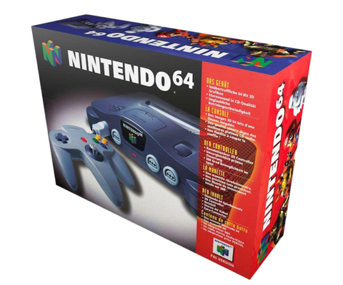 Nintendo-N64 Console + Grijze Controller (In doos) Tweedehands