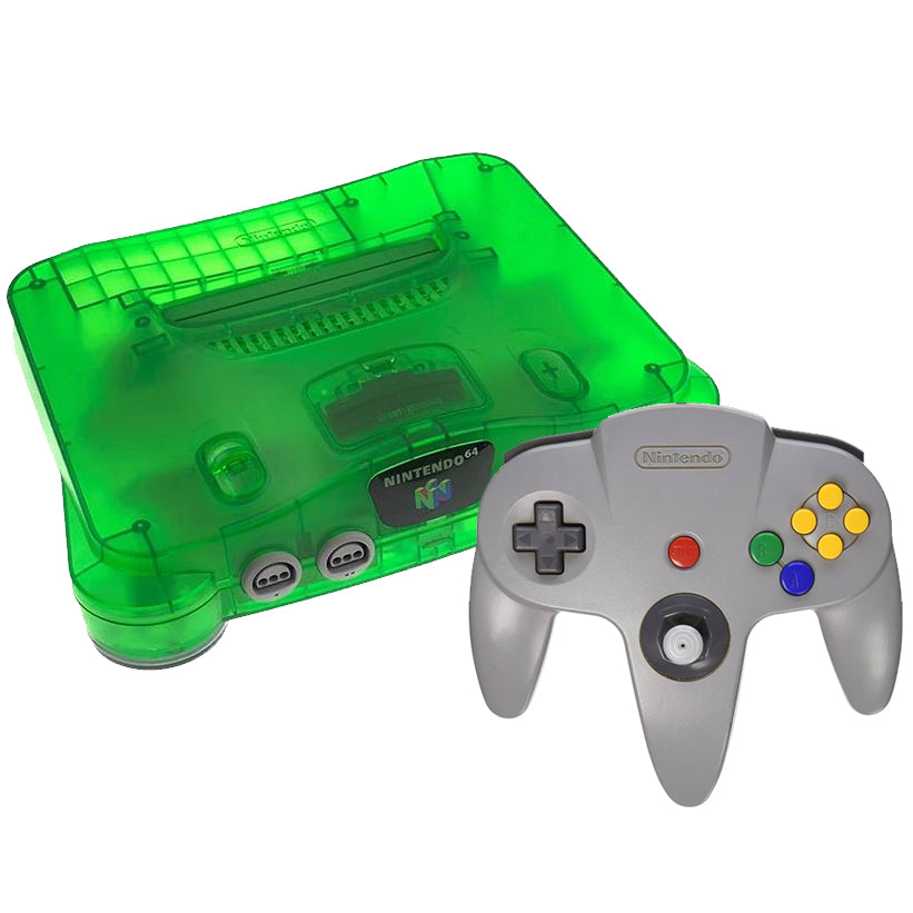 Nintendo-N64 Console - Jungle Green / Groen + Grijze Controller Tweedehands