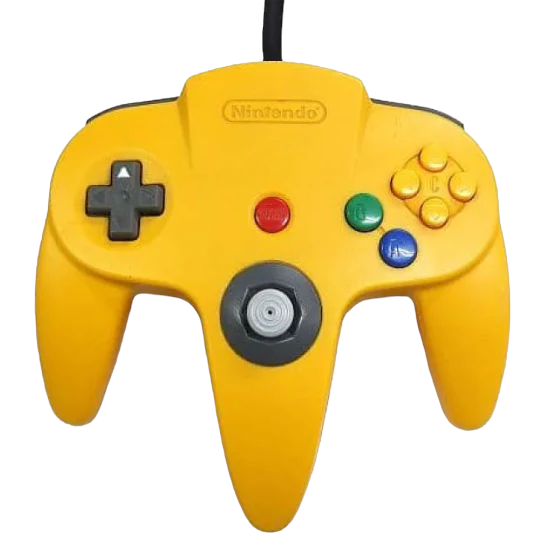 Nintendo-N64 Controller - Geel (Meganisch pookje) Tweedehands