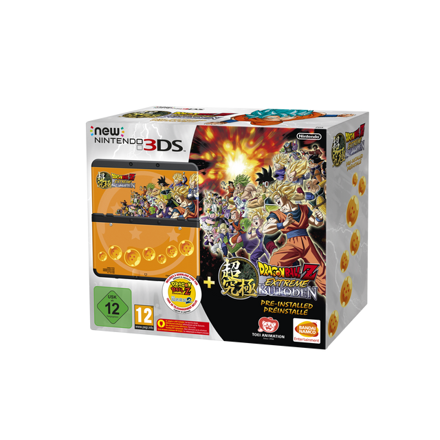 Nintendo New 3DS console Dragon Ball Z Extreme Butoden Edition, doos voorkant