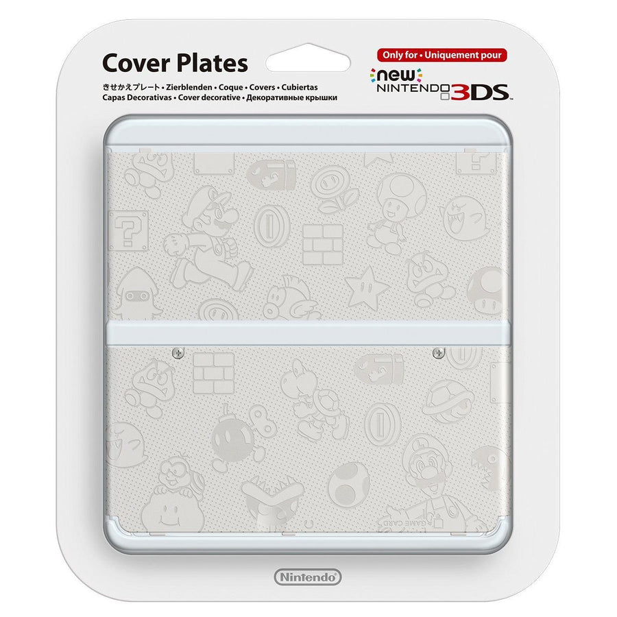 Nintendo-New 3DS Cover Plates - Super Mario/Wit (Nieuw)