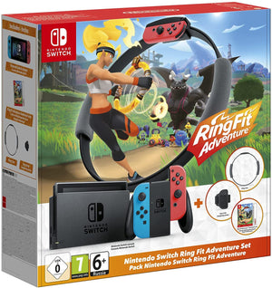 Switch Console Set V2 - Blauw/Rood Incl Ring Fit Adventure (In doos)