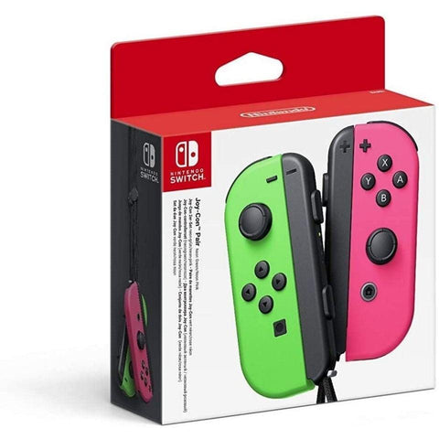Nintendo-Switch Joy-Cons Set - Groen/Roze (In doos) Tweedehands