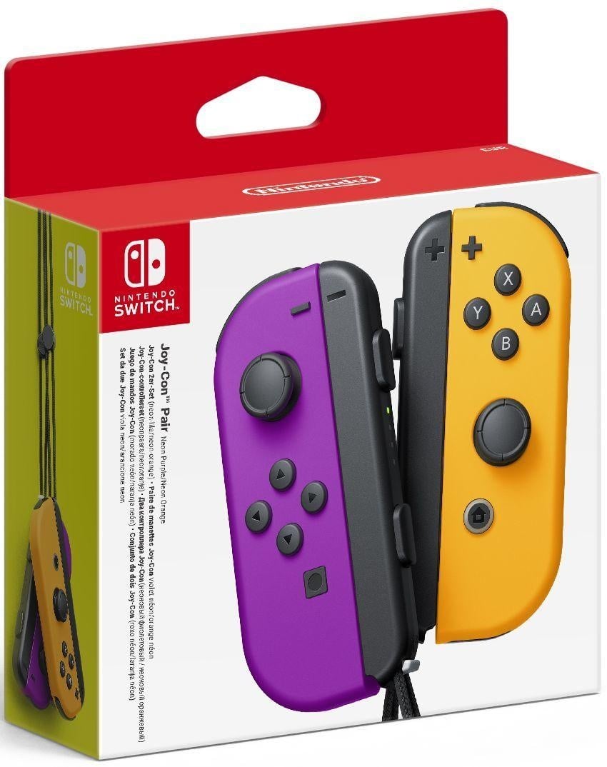 Nintendo-Switch Joy-Cons Set - Paars/Oranje (In doos) Tweedehands