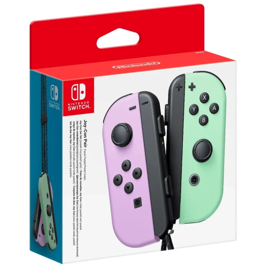 Nintendo-Switch Joy-Cons Set - Pastel Paars/Groen (In doos)-tweedehands
