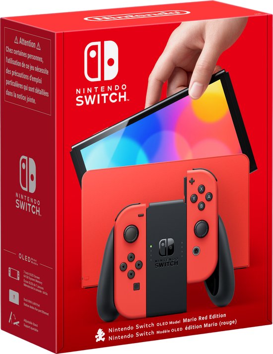 Nintendo-Switch OLED Console - Mario Edition Rood (Nieuw)