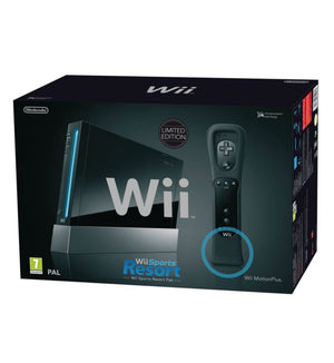 Wii Console - Zwart + Wii Sports Resort bundel (in doos)