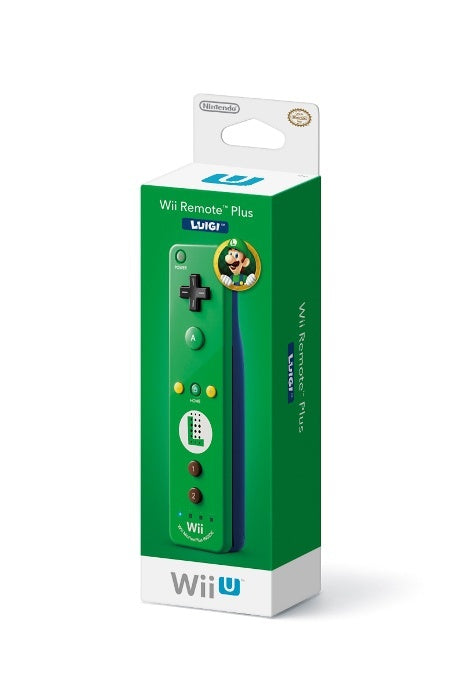 Nintendo-Wii / Wii U Remote Motion Plus - Luigi Edition (Controller) + Originele hoes (In doos) Tweedehands