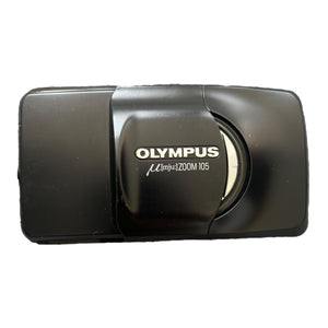 mju: Zoom 105 35mm Zoom Point and Shoot Film Camera - Zwart