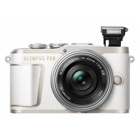 Olympus-Pen E-PL9 Systeemcamera + 14‑42mm Lens - Wit (LEES BESCHRIJVING)-tweedehands