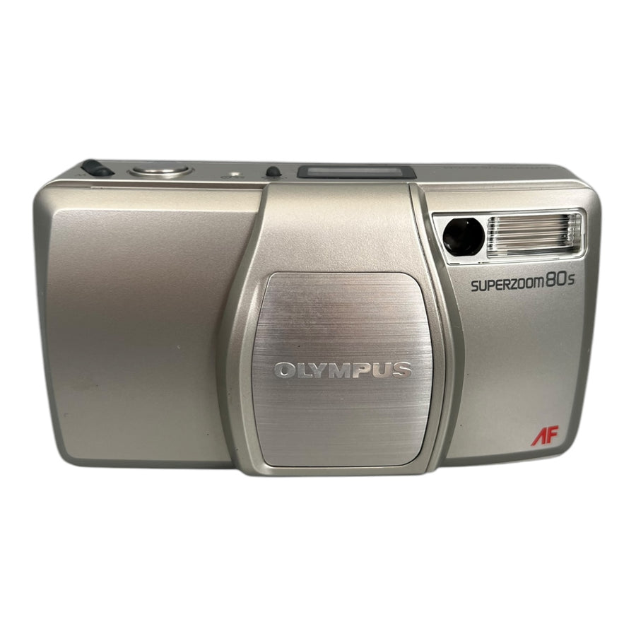Olympus-Superzoom 80s 35mm Point and Shoot Film Camera - Zilver Tweedehands