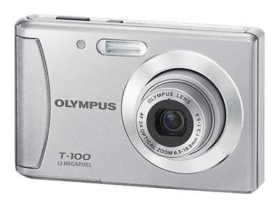 Olympus-T-100 Digitale Compact Camera - Zilver (In doos) Tweedehands