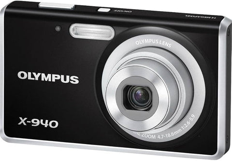 Olympus-X-940 Digitale Compact Camera - Zwart (In doos) Tweedehands