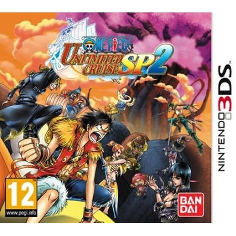 Nintendo 3DS One Piece Unlimited Cruise SP 2, doos voorkant, tweedehands