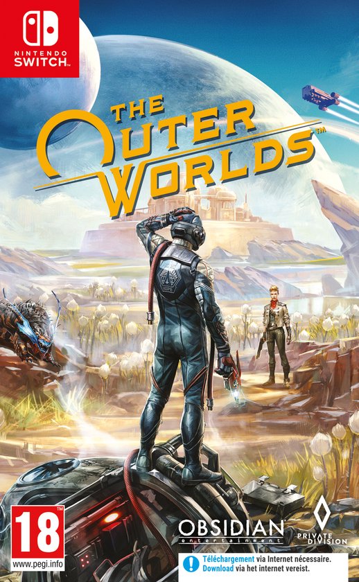 Nintendo Switch The Outer Worlds, doos voorkant