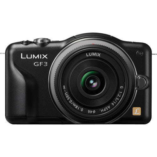 Panasonic-Lumix DMC-GF3 Systeemcamera + 14mm Lens - Zwart-tweedehands