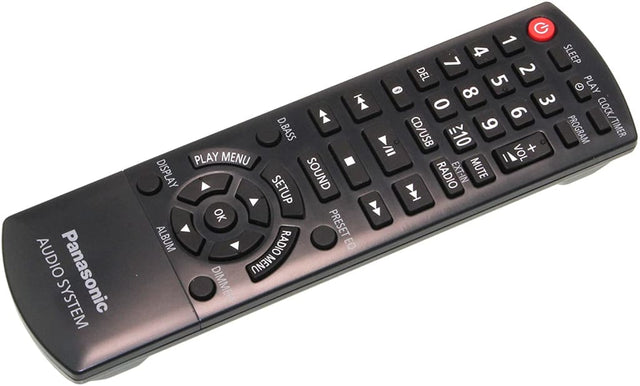 Panasonic N2QAYB000640 afstandsbediening voor stereo-audiosysteem, voorkant, tweedehands