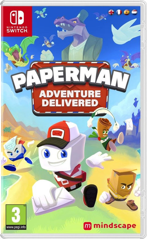 Nintendo Switch Paperman Adventure Delivered, doos voorkant, tweedehands