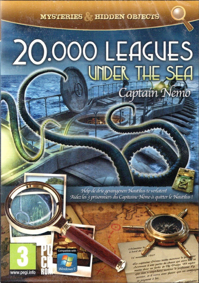 PC 20.000 Leagues Under the Sea Captain Nemo, doos voorkant