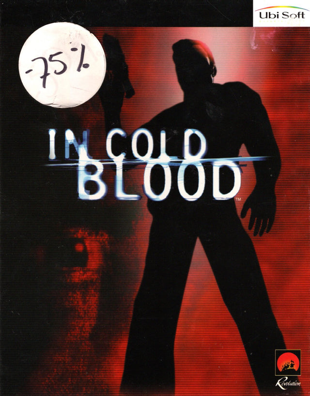 PC big box In Cold Blood, doos voorkant met ronde kortingssticker, tweedehands