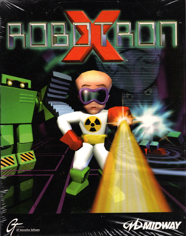 PC Robotron X big box van Midway en GT Interactive, doos voorkant in seal, nieuw in verpakking
