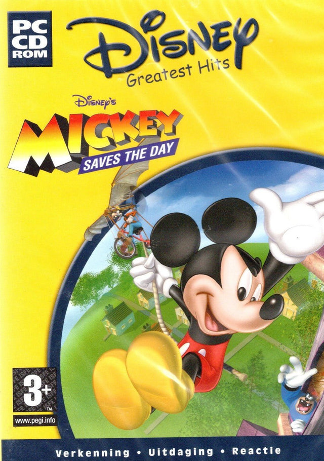 PC Disney's Mickey Saves the Day, Disney Greatest Hits-doos voorkant in seal