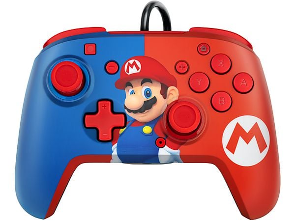 PDP-Faceoff Deluxe+ Audio Wired Controller voor Nintendo Switch - Mario Tweedehands
