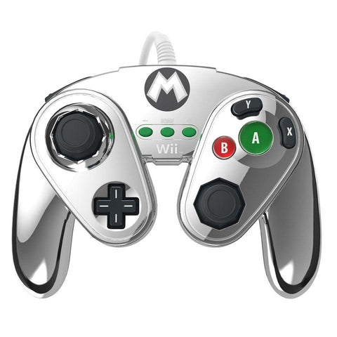 PDP-Fight Pad Bedraad voor Wii U - Metal Mario Tweedehands