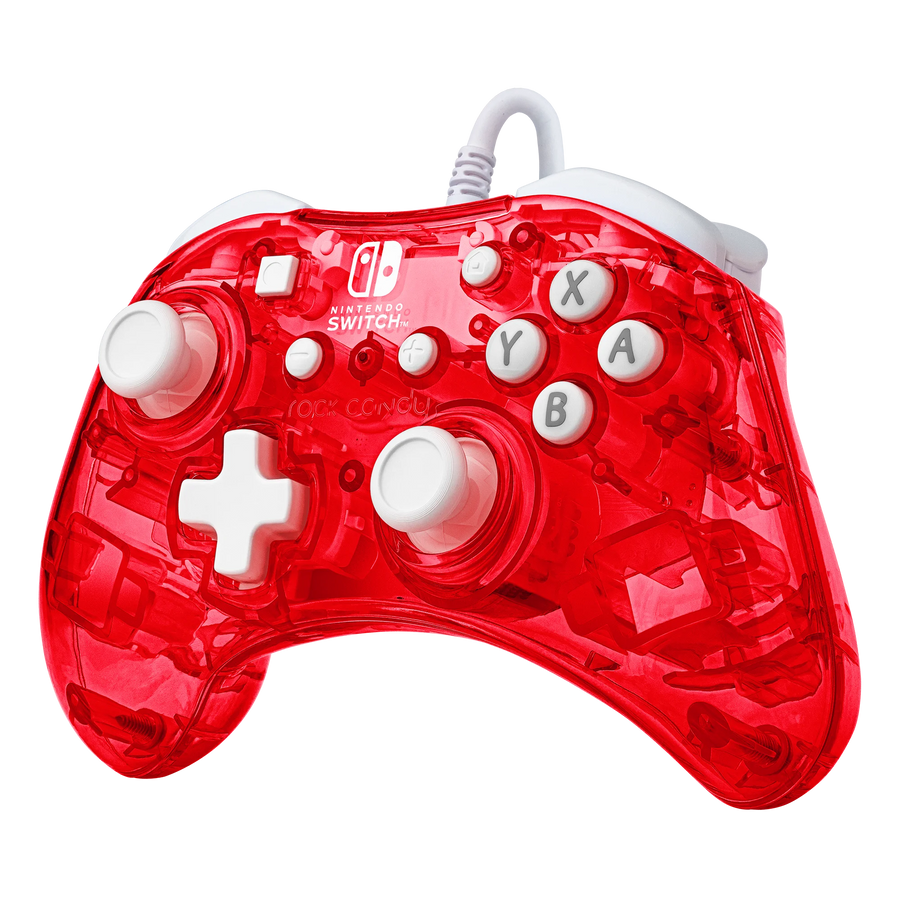 PDP-Rock Candy Bedraad Controller voor Switch - Rood (500-181) Tweedehands