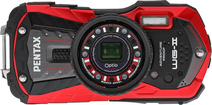 Pentax-Optio WG-2 Waterdichte Digitale Compact Camera - Rood (In doos) Tweedehands