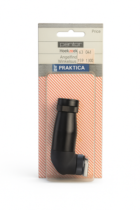 Pentor hoekzoeker voor Praktica, angle finder, zwart, op de originele kaart in blister, nieuw in verpakking