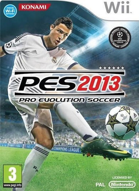 Nintendo Wii PES 2013 Pro Evolution Soccer, doos voorkant, tweedehands