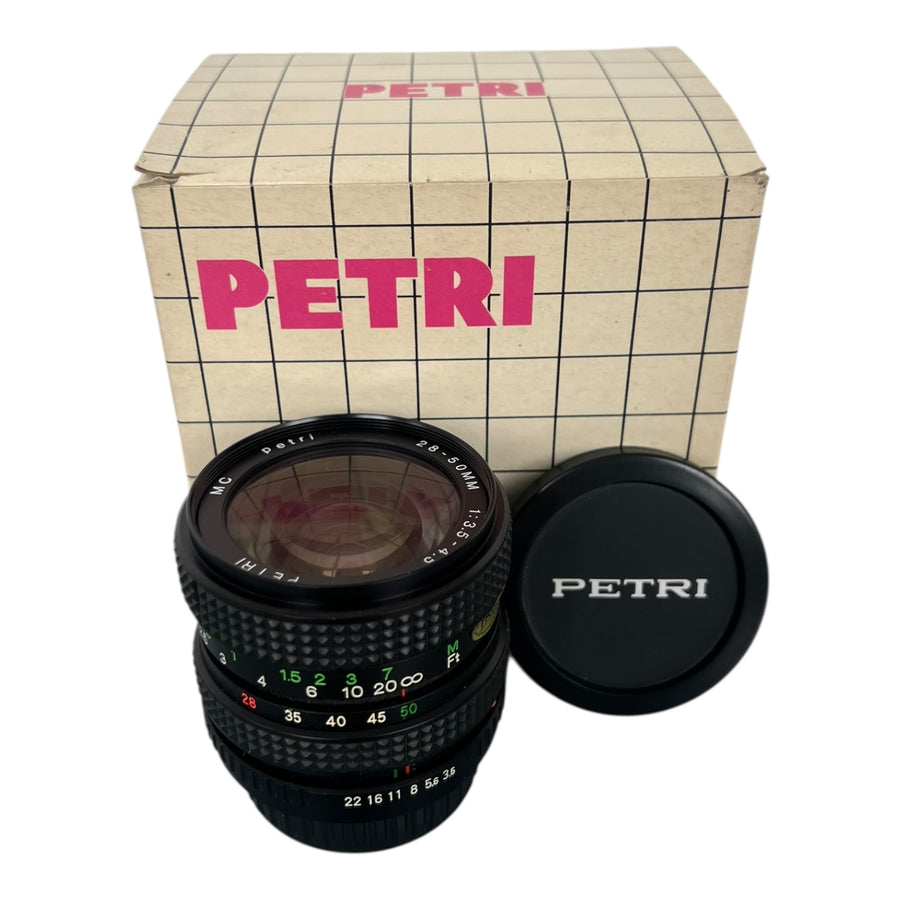 Petri-28‑50 mm F/3.5‑4.5 MC Zoom Lens (Nieuw)