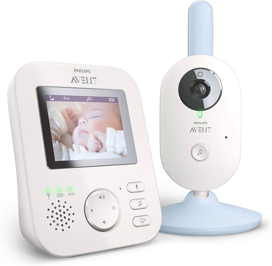 Philips-Avent Geavanceerd Digitale Video Babyfoon - Blauw (SCD833) Tweedehands