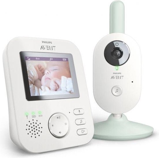 Philips-Avent Geavanceerd Digitale Video Babyfoon - Lichtgroen - SCD831 Tweedehands