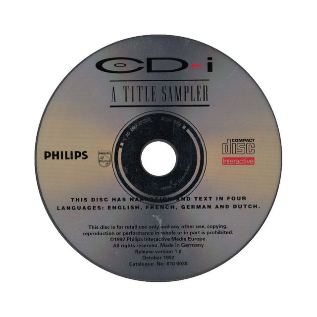 Philips CD-i A Title Sampler, losse disc, tweedehands